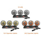 Three-head car fan shown in USB and 12V/24V cigarette lighter versions