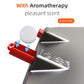 Three-head car fan with aroma hole attachment and scent accessory