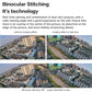 Security camera stitching feature with dual-lens imagery comparison