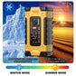 Yellow battery charger with digital display and side vented casing