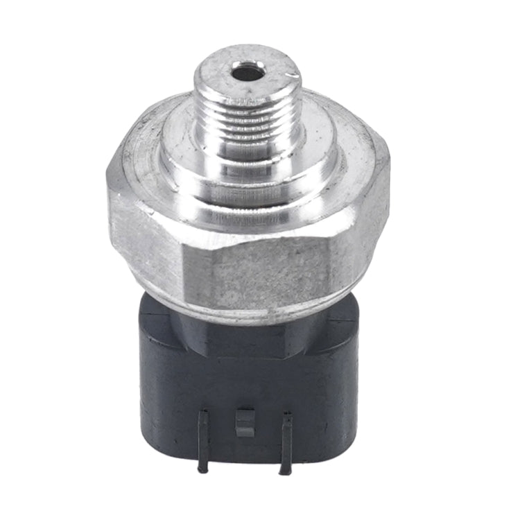 Air conditioning pressure switch sensor with threaded metal fitting and black connector