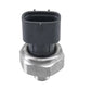 Air conditioning pressure switch sensor with black plastic housing and silver threaded base