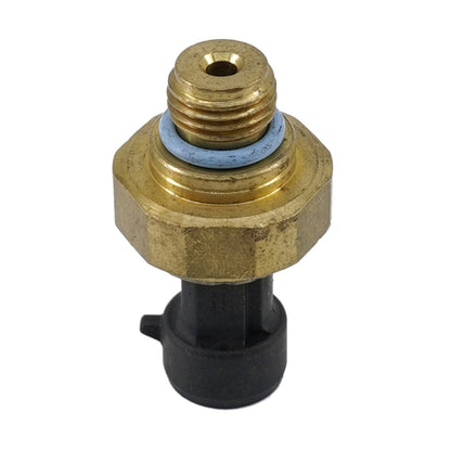 Fuel pressure sensor with brass fitting and black electrical connector
