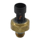 Fuel pressure sensor with black rubber cap and threaded brass base