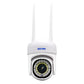 ESCAM white dome WiFi security camera with front lens and LED array