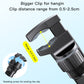 Car phone holder clamp with 0.5–2.5 cm grip range and locking screw