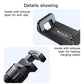Phone holder bracket with silicone-lined anti-slip grips