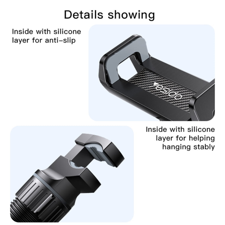 Phone holder bracket with silicone-lined anti-slip grips
