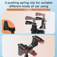 Car rearview mirror phone holder spring clips and curved bracket for different cars