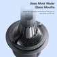 Cup holder phone mount with textured base and expansion rings, black