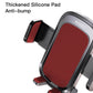 Phone holder with thickened silicone anti-bump pads, red mesh grip