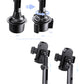 Cup holder mount height and diameter fit range, adjustable base, black