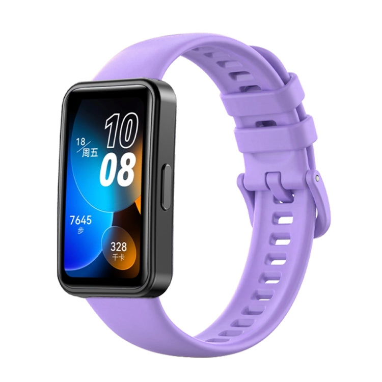 16mm Solid Color Silicone Replacement Watch Band, For Huawei Band 8