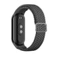Dark gray braided nylon watch band with adjustable clasp for Xiaomi Mi Band 8