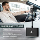 Black CarPlay wireless adapter module with long cable for car use