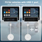 Carplay mirror adapter puck with USB-C OTG connector for USB-C vehicles