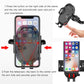 Black CD-slot car phone holder with clip stand for securing a smartphone