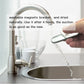 Black magnetic bracket held on glass surface