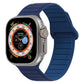Loop magnetic silicone watch band with navy blue strap for Apple Watch