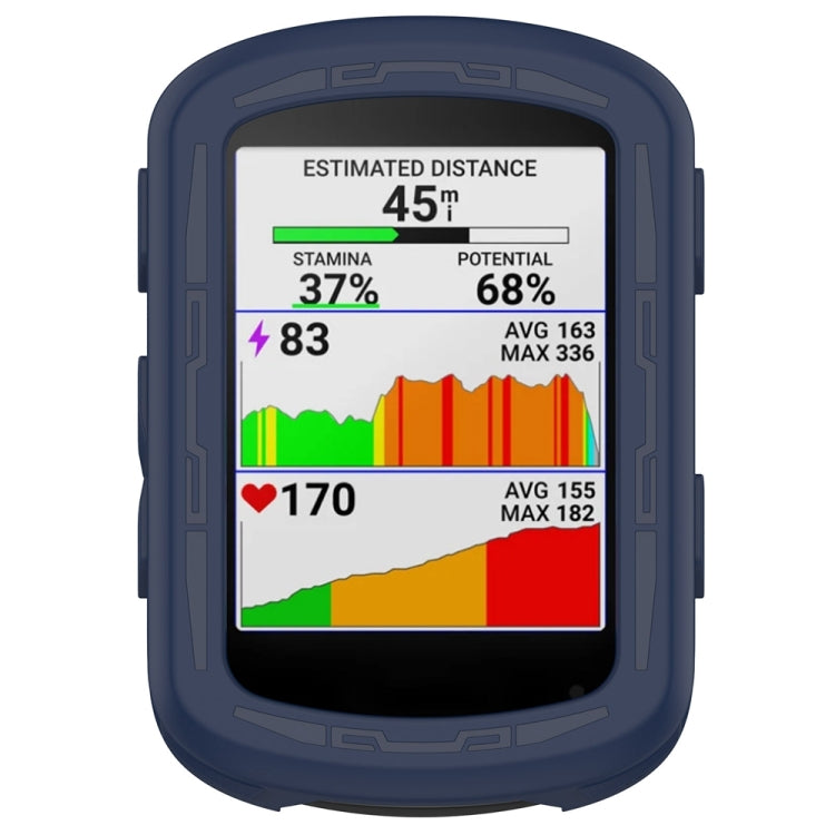 Navy silicone protective case with clear screen window for bike GPS