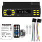 Car Bluetooth MP3 player head unit with remote control and wiring harness leads