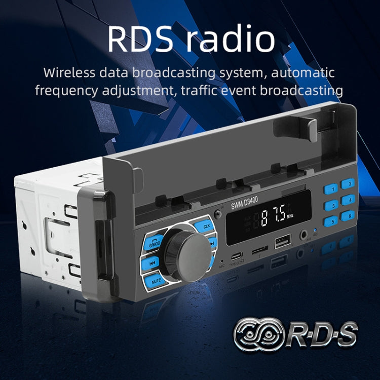 Car Bluetooth MP3 player head unit with RDS radio feature and dark front panel