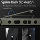 Mini camera recorder pen with spring back clip clamp and control buttons