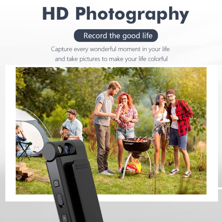 iDV portable mini audio-video recorder with side buttons and lens housing