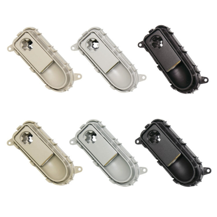 Glove box handle switch set in beige, light grey, and black colors
