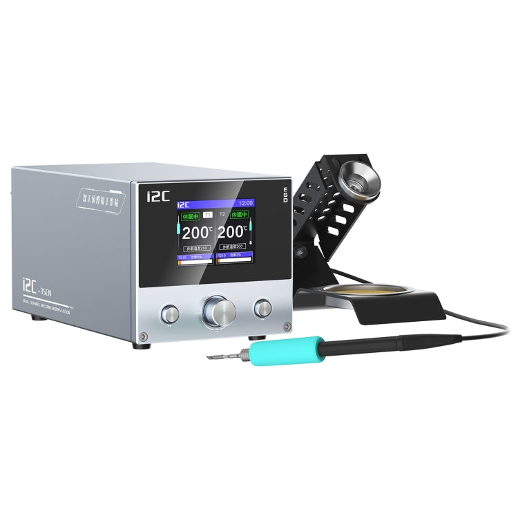 Dual-channel intelligent double welding station with touchscreen control and handpieces