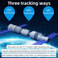 GPS tracker with solar panel and three positioning icons displayed