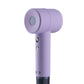 Purple silicone protective case for hairdryer, fitted over handle and top