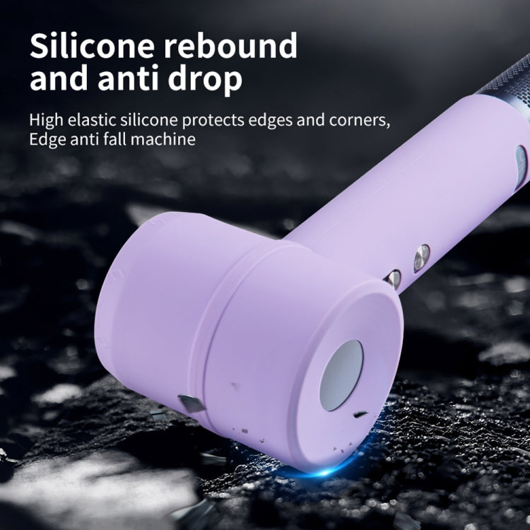 Lavender silicone protective case for Dyson hairdryer, edge and corner anti-drop cover