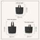 Black air outlet paddle insert with front and back size diagram