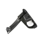 Black interior door handle base bracket with molded arm and mounting points