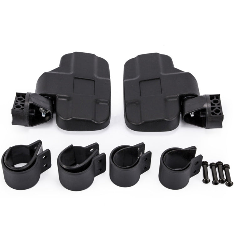 UTV rear view mirror mounting brackets and clips with screws and hardware