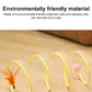 Foldable cat tunnel toy with yellow spring coils and feather and pink mouse lures