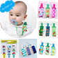 Pacifier clip teether strap 3-pack shown in assorted colors with animal and cartoon prints