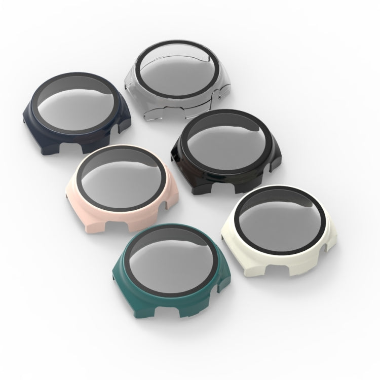 Assorted color PC watch protective cases with integrated tempered film screen guards