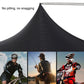 Black sunscreen ice sleeve fabric close-up with curved seam detail