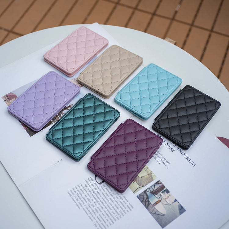 Set of diamond-pattern phone back card bag stickers in pink, beige, blue, green, black, purple