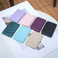Wave-pattern card bag phone back stickers in multiple colors, each with chevron stitching