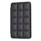 Black mobile phone card bag back sticker with stitched grid pattern.