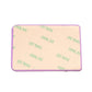 Light purple card holder back sticker backing with repeating printed pattern