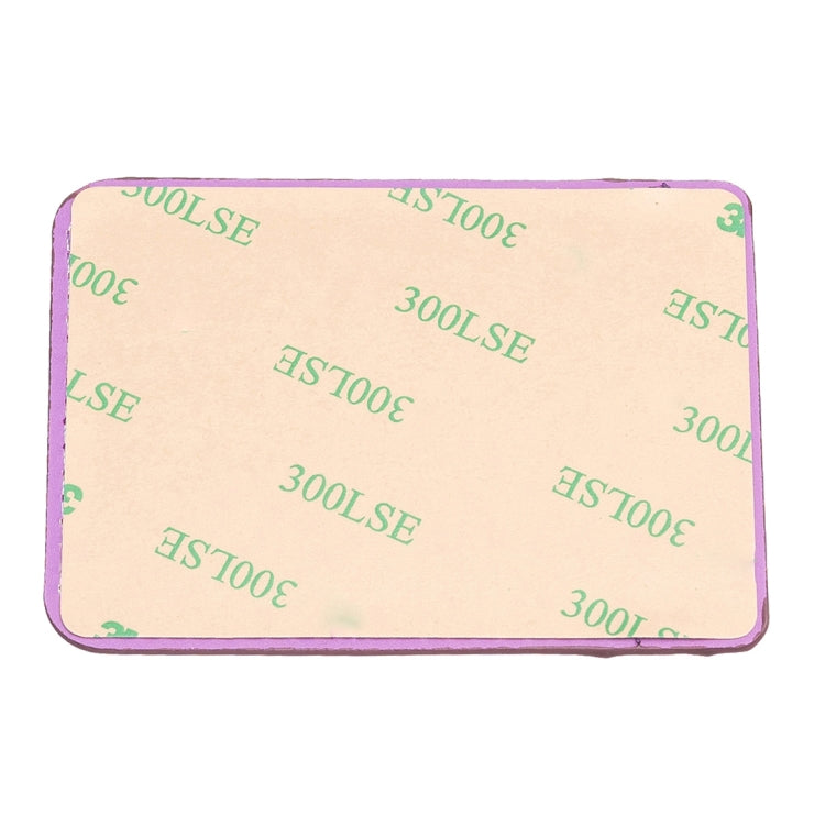Light tan adhesive backing sheet for phone card holder sticker with printed pattern