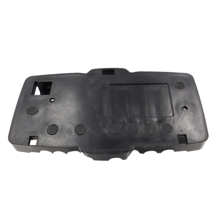 Fuse power distribution block base housing with mounting holes and protective cover