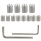 Assorted fuses, mounting screws, and L-shaped hex key for fuse power distribution