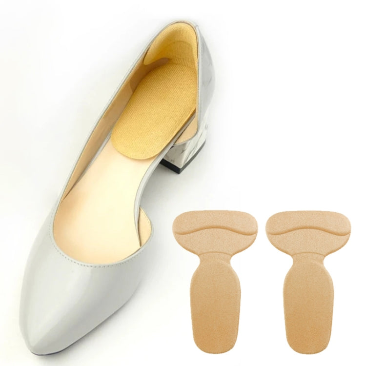 Pair of anti-grinding silicone heel stickers, skin-tone, thickened for shoe heels