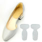 Pair of anti-grinding silicone heel stickers, clear, thickened for shoe heels