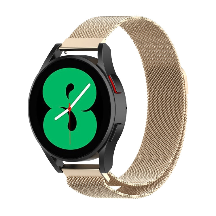 Magnetic Milan watch band in gold tone mesh, for Huawei Watch 4 / 4 Pro